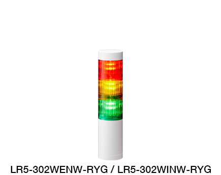 Φ50 LED多层警示灯（支持 Ethernet / EtherNet/IP 控制） LR5-LAN 系列